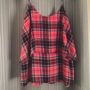 Pink Plaid Tank